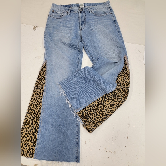 Lucky Brand With Hippie Vibe Bell Bottoms Upcycled - Picture 3 of 12